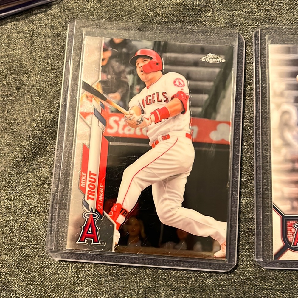 Three card mike trout set